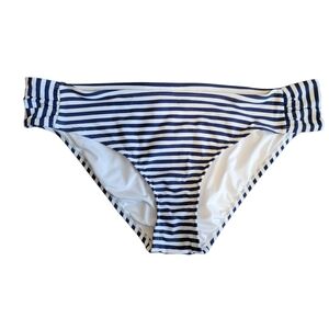 Vineyard Vines x Target White Navy Striped Nautical Swimsuit Bottoms, Size XL